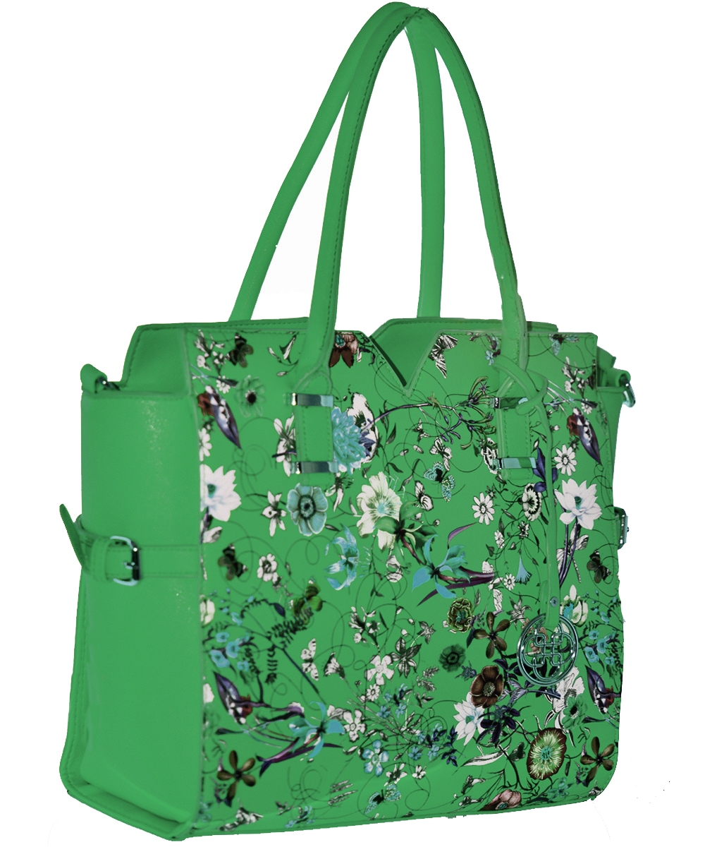 Floral Font Tote Bag